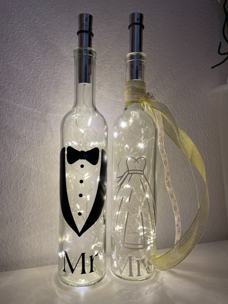 Dekoflaschen zur Hochzeit