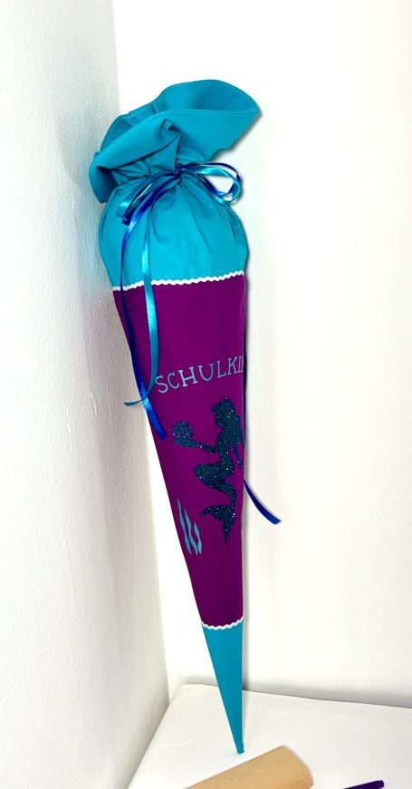 Personalisierte Schultüte aus Stoff "Meerjungfrau"