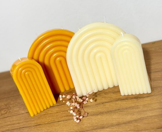 Bienenwachskerzen "Regenbogen"