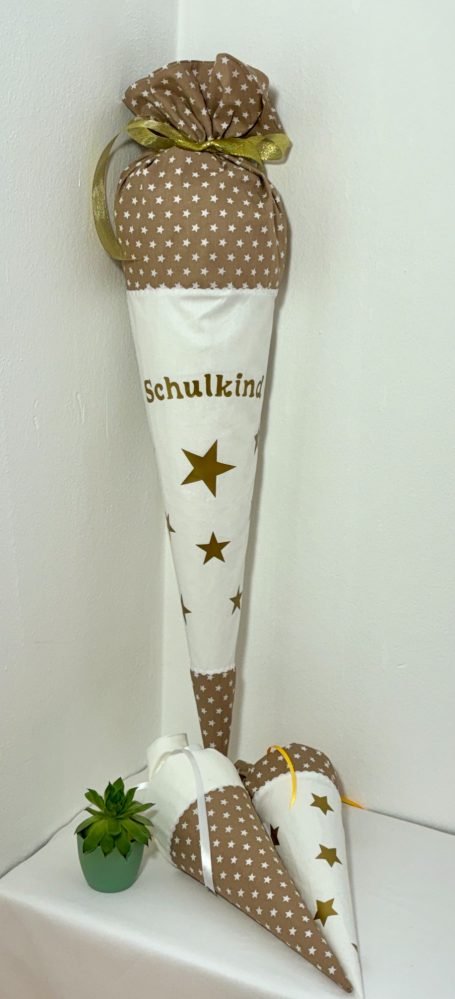 Personalisierte Schultüte aus Stoff "Sterne"